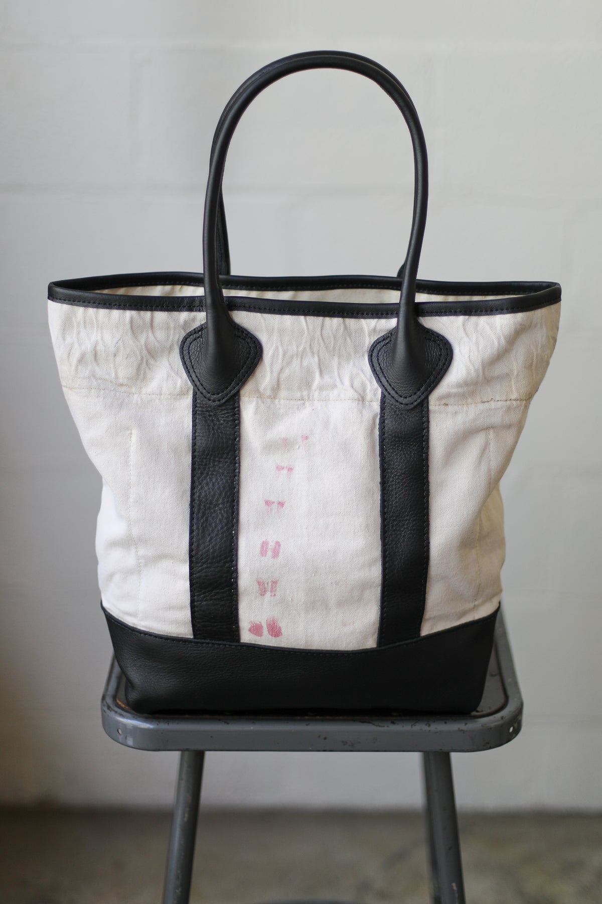 WWII era Salvaged Canvas Tote Bag
