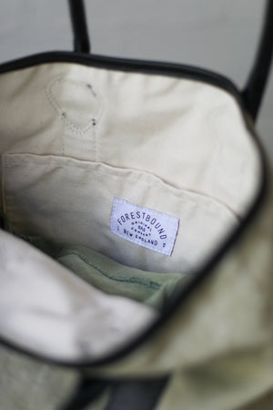 WWII era Salvaged Canvas Tote Bag