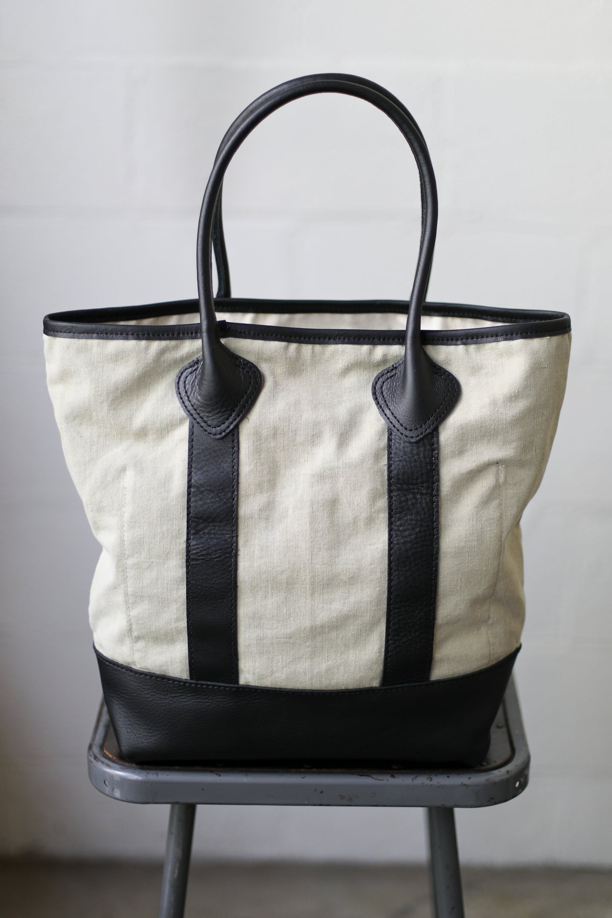1940's era Salvaged Canvas Tote Bag