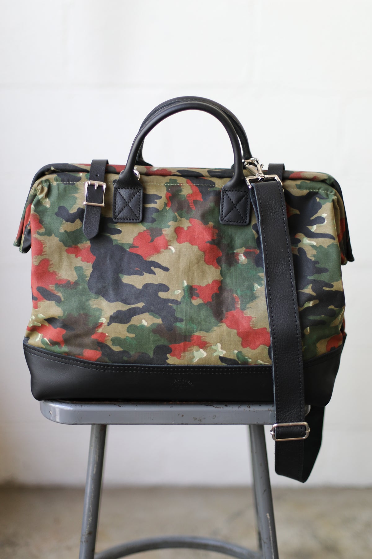 1950's era Salvaged Camo Carryall