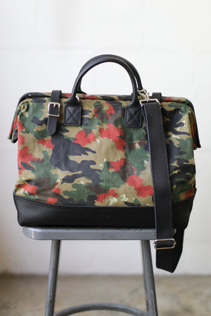 1950's era Salvaged Camo Carryall