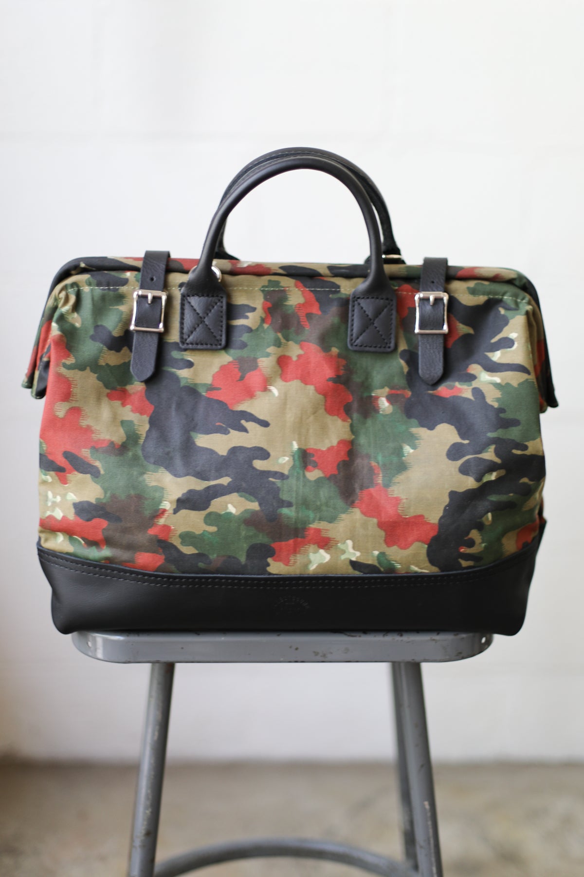 1950's era Salvaged Camo Carryall