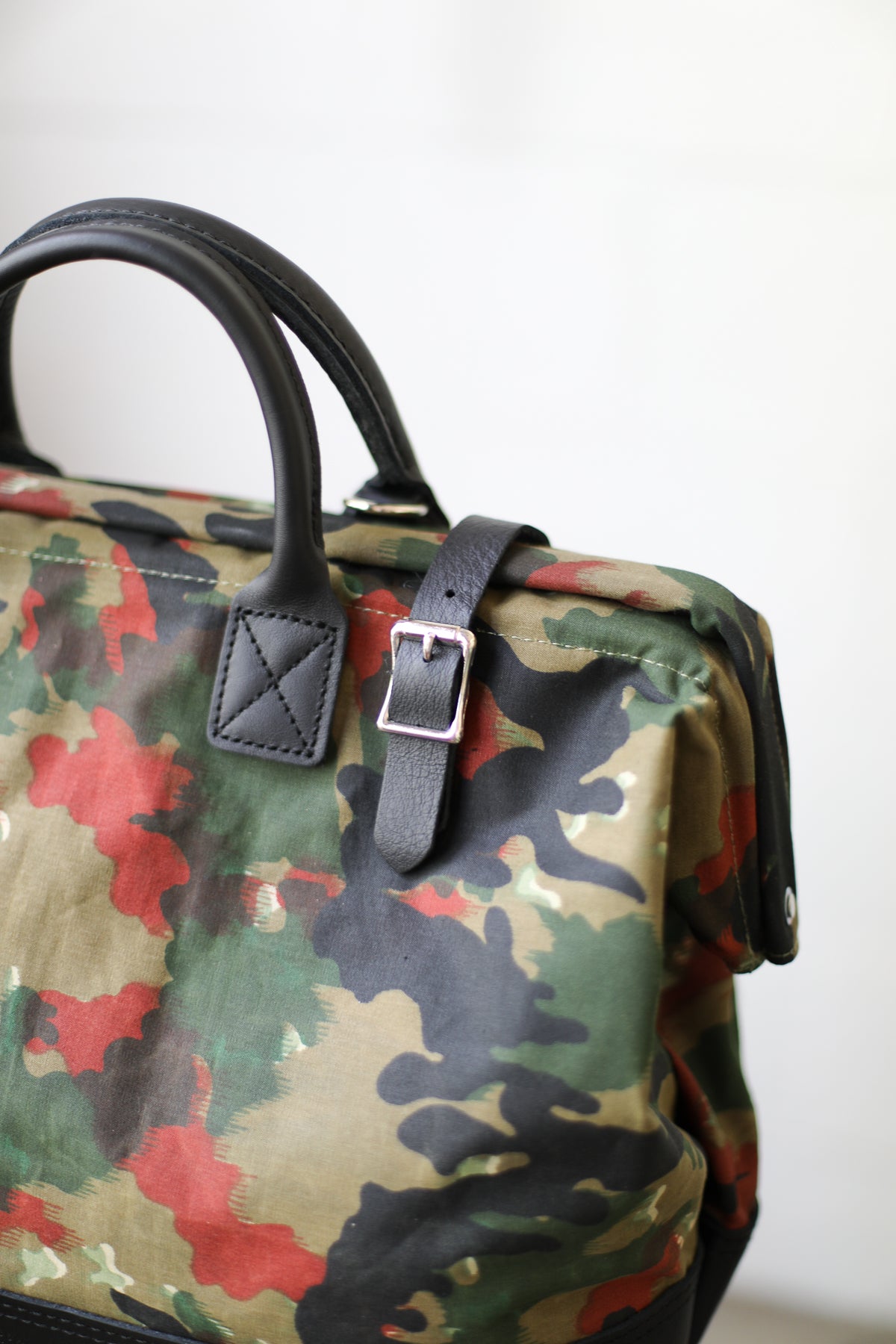 1950's era Salvaged Camo Carryall