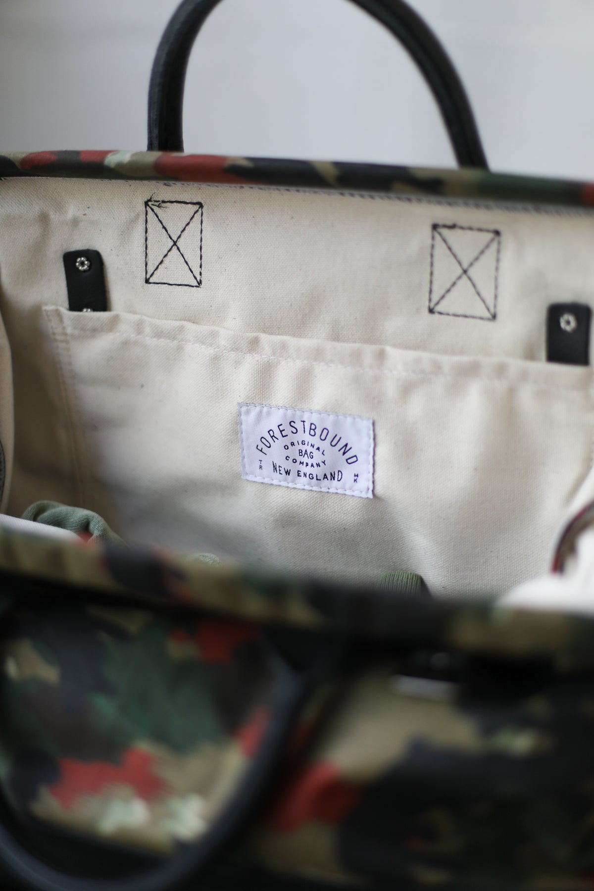 1950's era Salvaged Camo Carryall