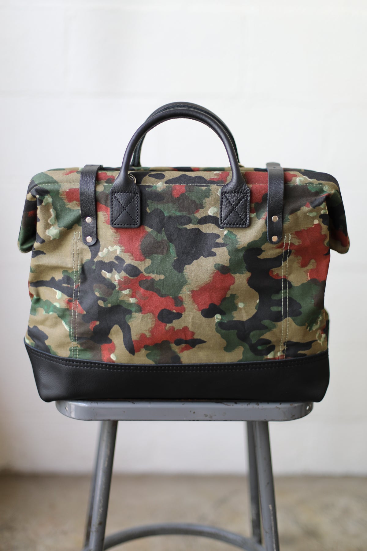 1950's era Salvaged Camo Carryall