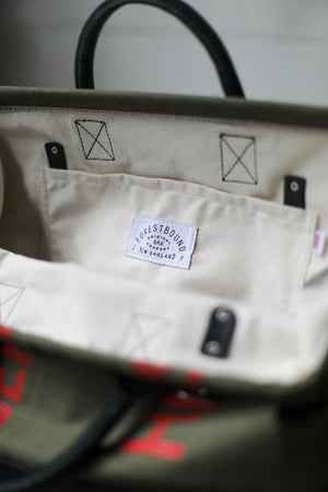 1950's era Salvaged Canvas Carryall