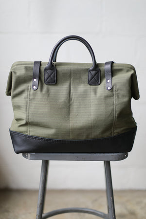 1950's era Salvaged Canvas Carryall