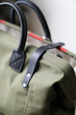 1950's era Salvaged Canvas Carryall