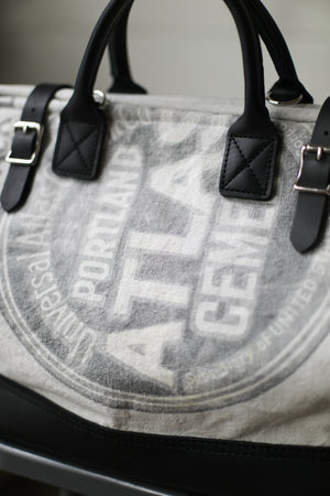 1940's era Salvaged Canvas Carryall