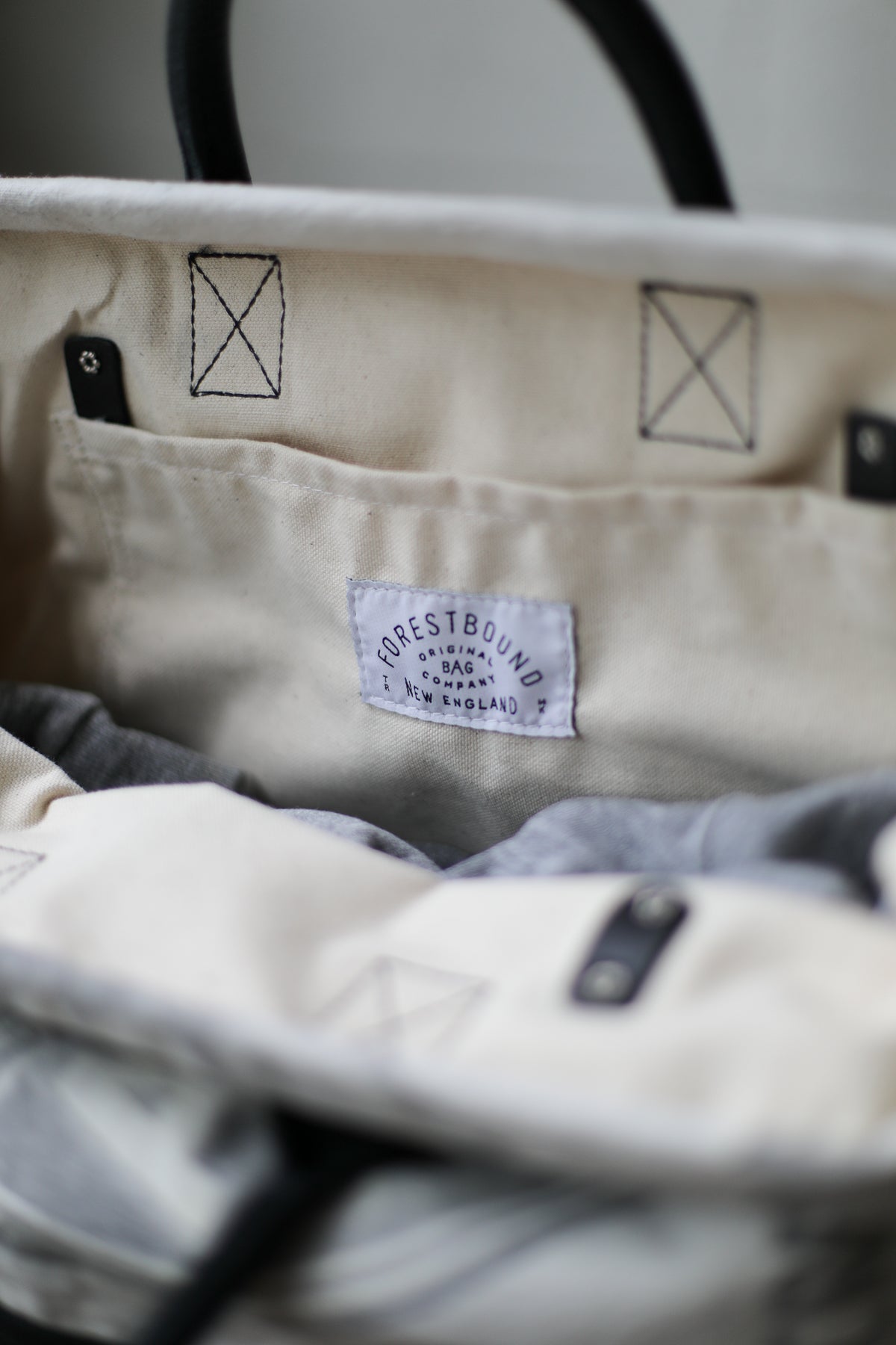 1940's era Salvaged Canvas Carryall