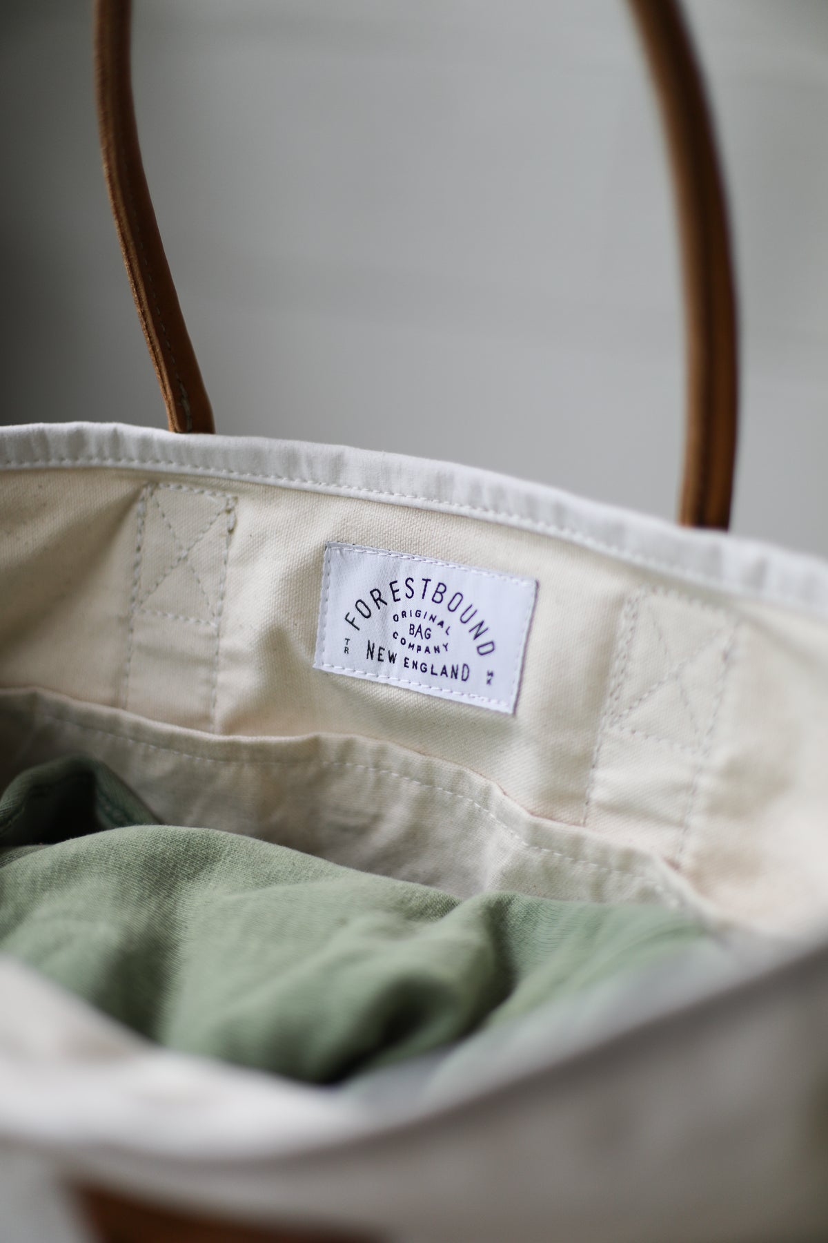 1940's era Salvaged Canvas Tote Bag