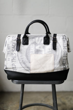 1940's era Salvaged Canvas Carryall