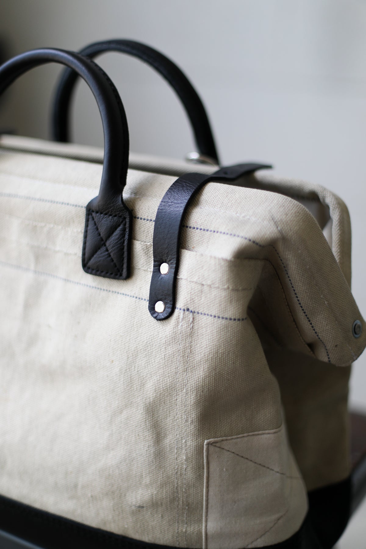 WWII era Salvaged USN Canvas Carryall