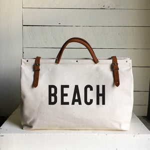 BEACH Canvas Utility Bag