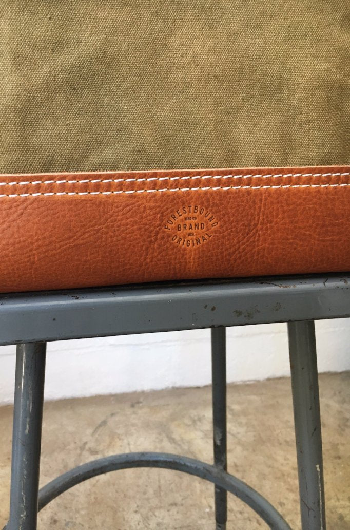 WWII era Salvaged Canvas Carryall