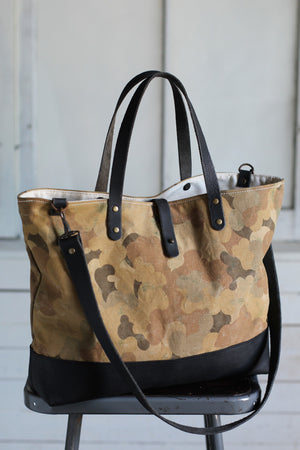 1950's era Cloud Camo Canvas Carryall