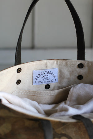 1950's era Cloud Camo Canvas Carryall