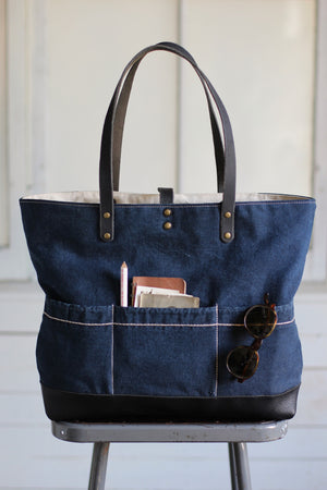 WWII era Denim and Work Apron Carryall