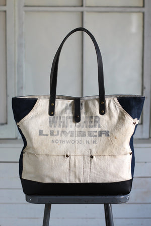 WWII era Denim and Work Apron Carryall