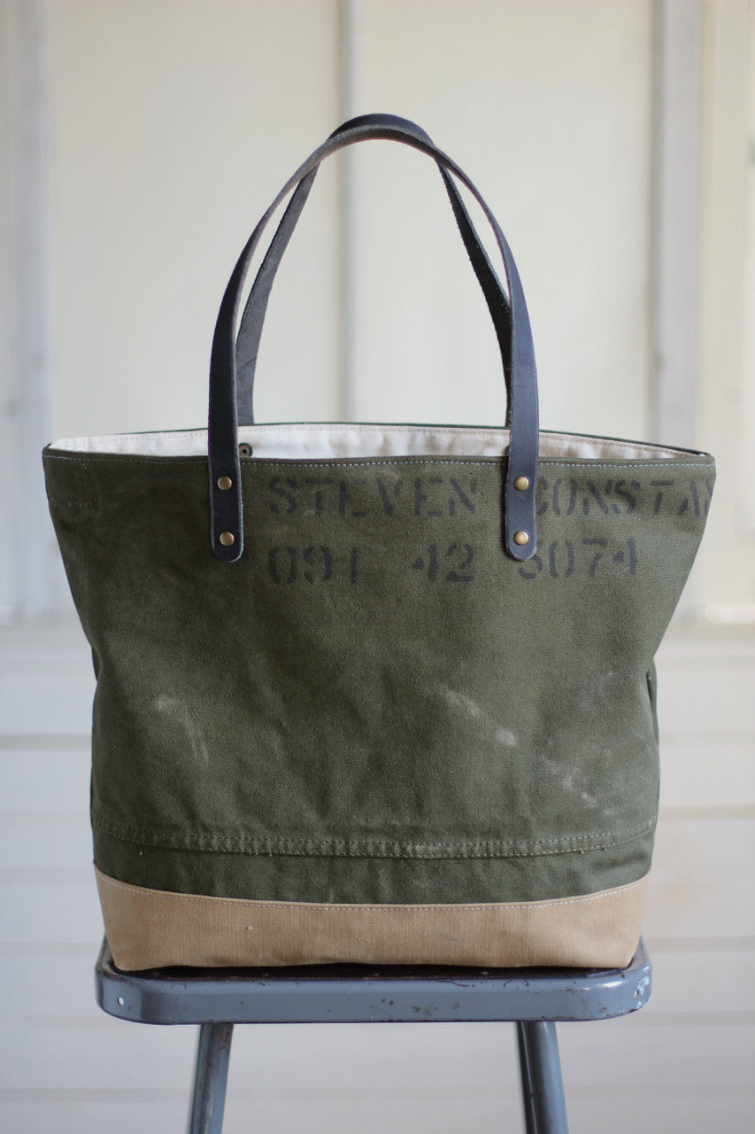 WWII era Canvas Tote Bag