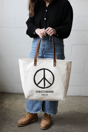 Forestbound Essential Canvas Tote - Peace