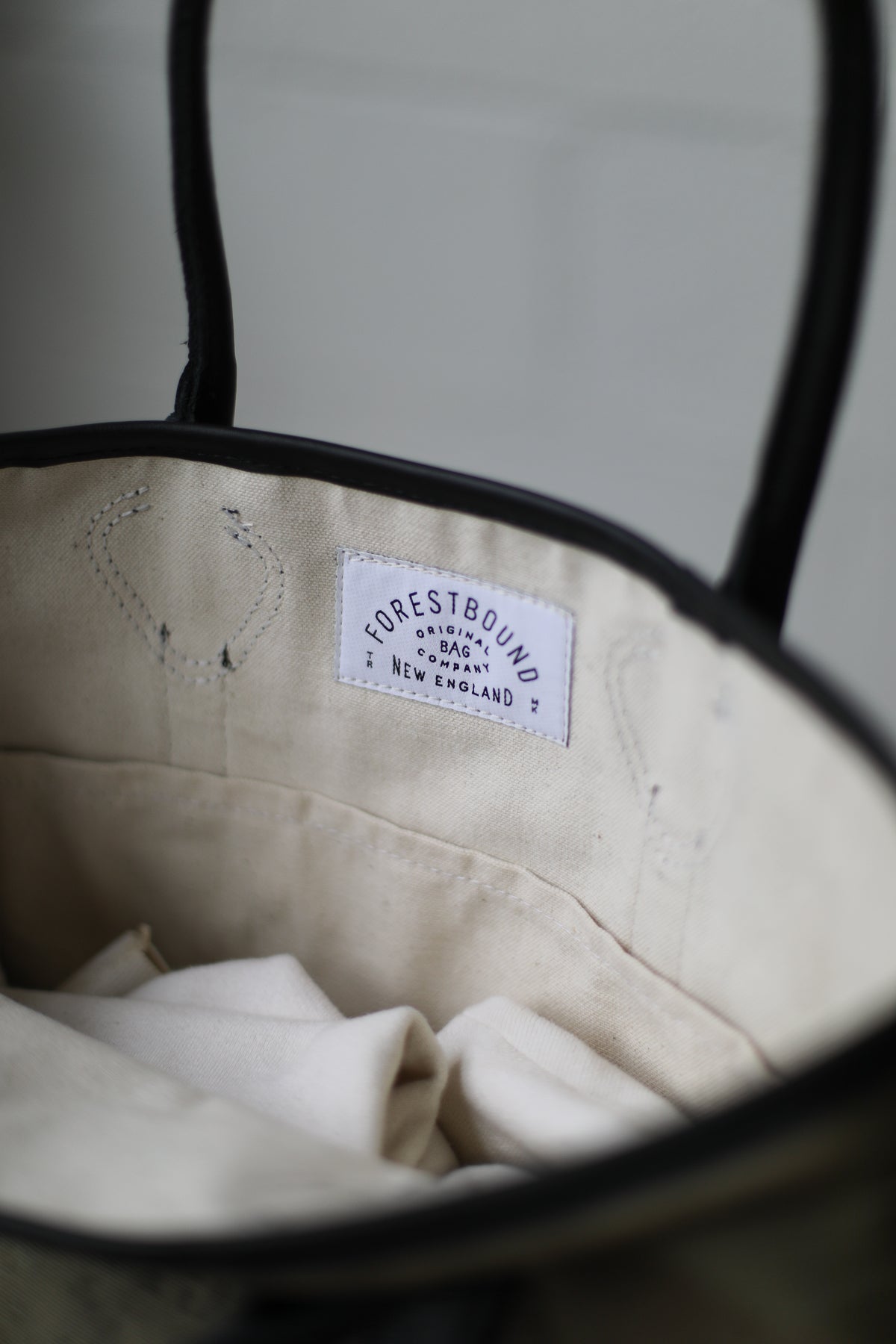 1930's era Salvaged Canvas Tote Bag