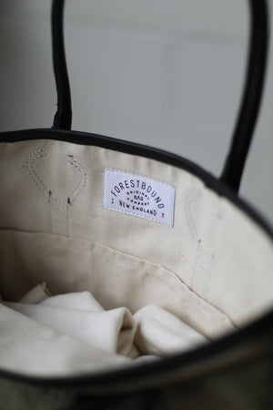 1930's era Salvaged Canvas Tote Bag