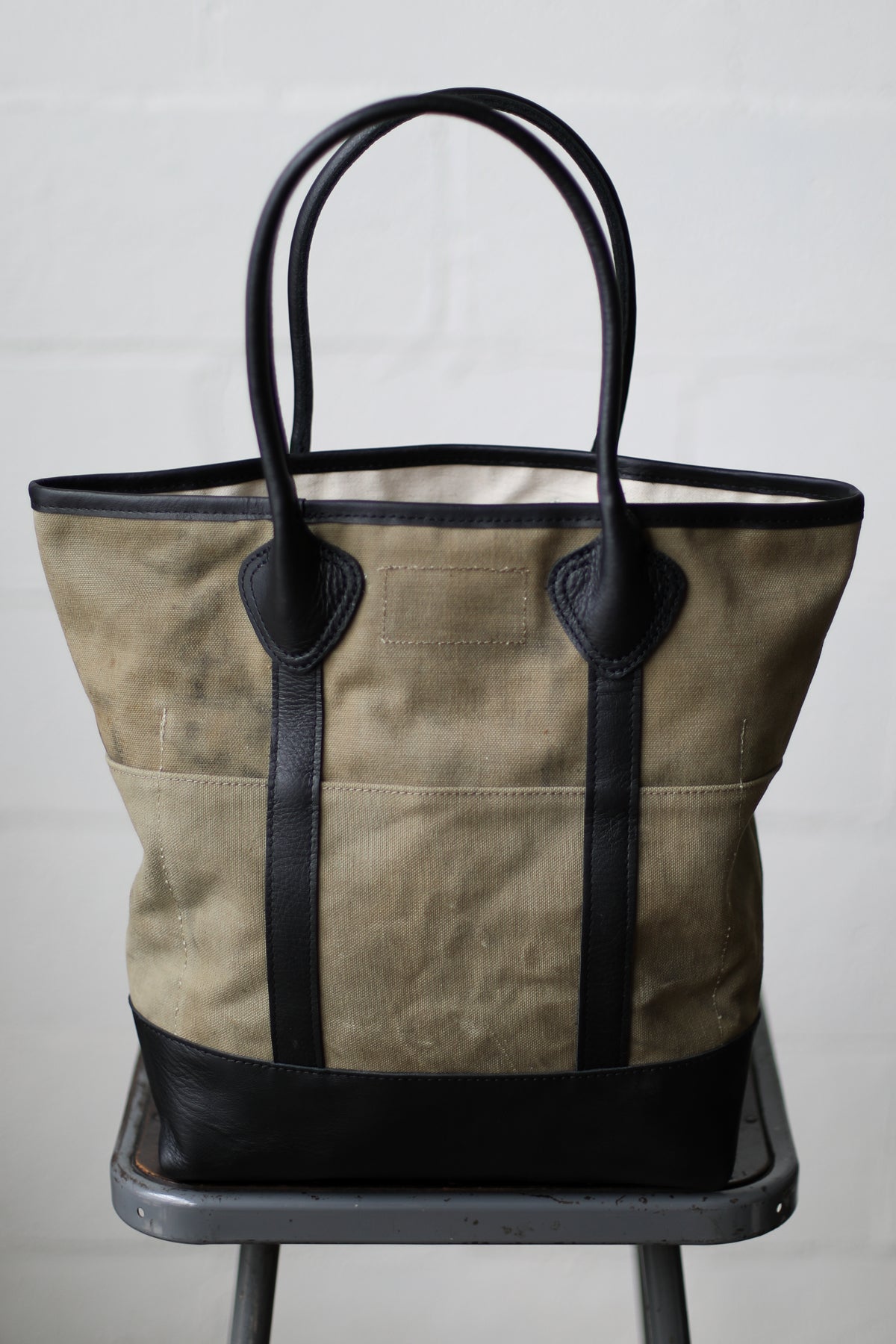 1930's era Salvaged Canvas Tote Bag