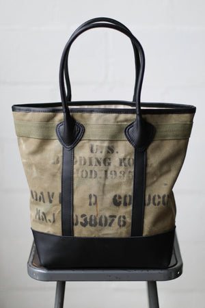 1930's era Salvaged Canvas Tote Bag