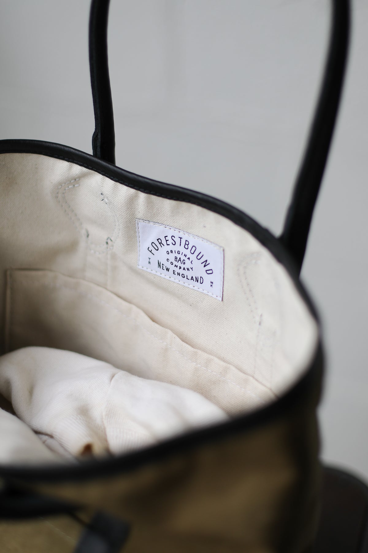 1930's era Salvaged Military Canvas Tote Bag