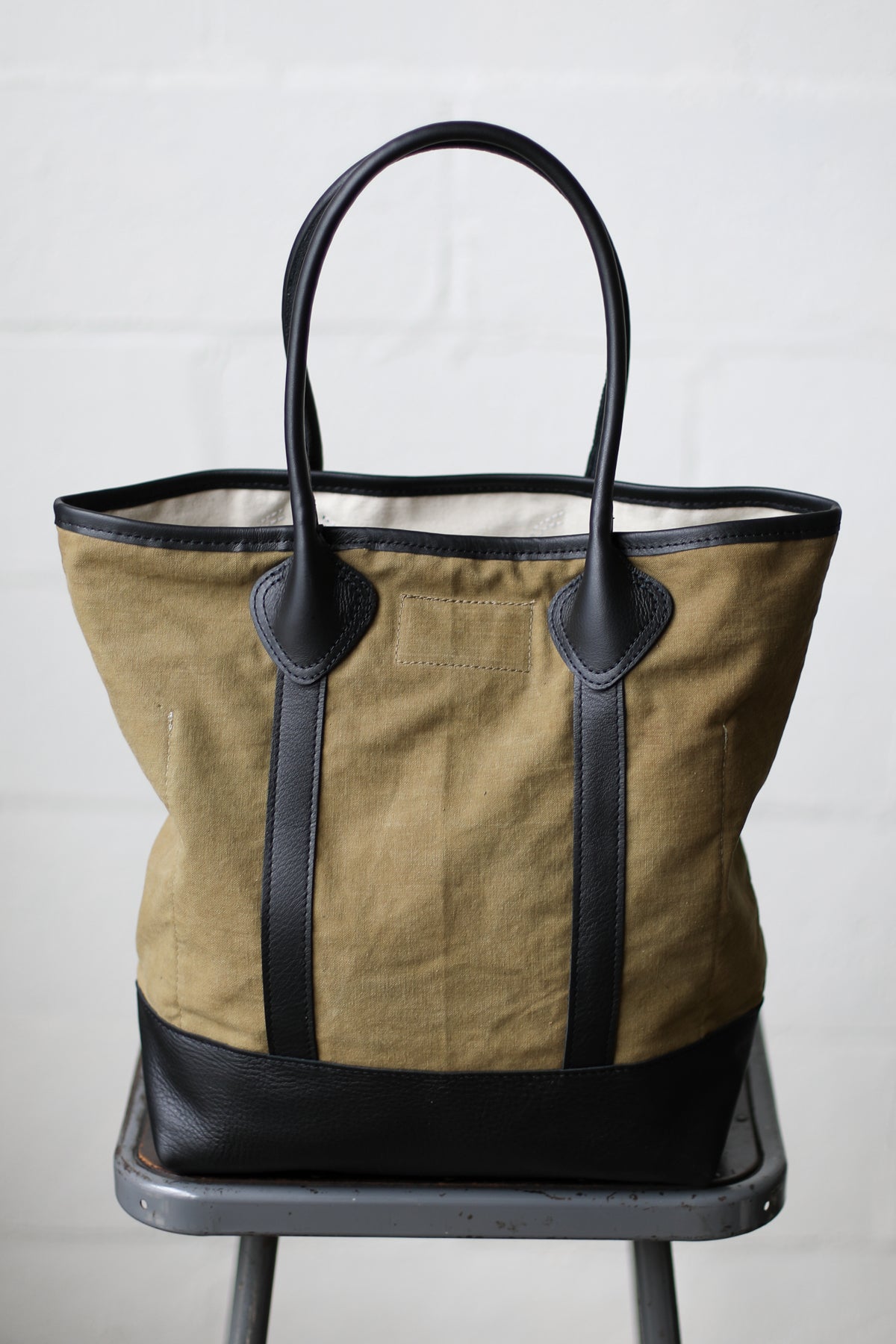1930's era Salvaged Military Canvas Tote Bag