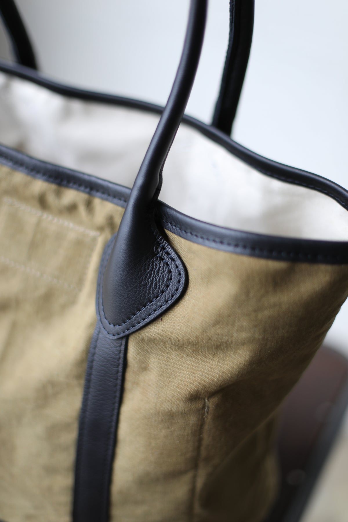 1930's era Salvaged Military Canvas Tote Bag