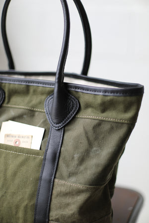 WWII era Salvaged Military Canvas Tote Bag