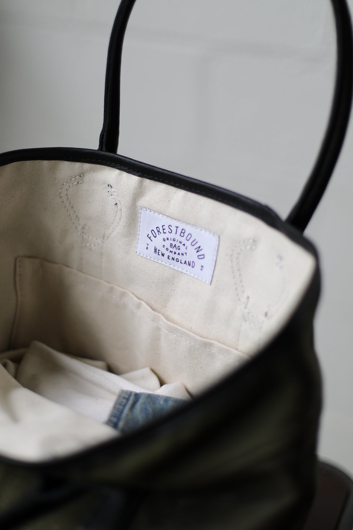 WWII era Salvaged Military Canvas Tote Bag