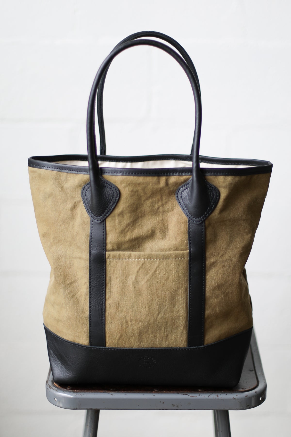 1930's era Salvaged Military Canvas Tote Bag