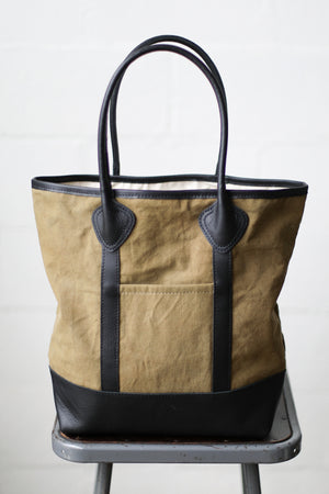1930's era Salvaged Military Canvas Tote Bag
