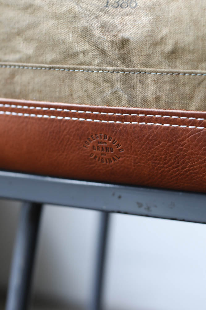 1950's era Salvaged Canvas Carryall