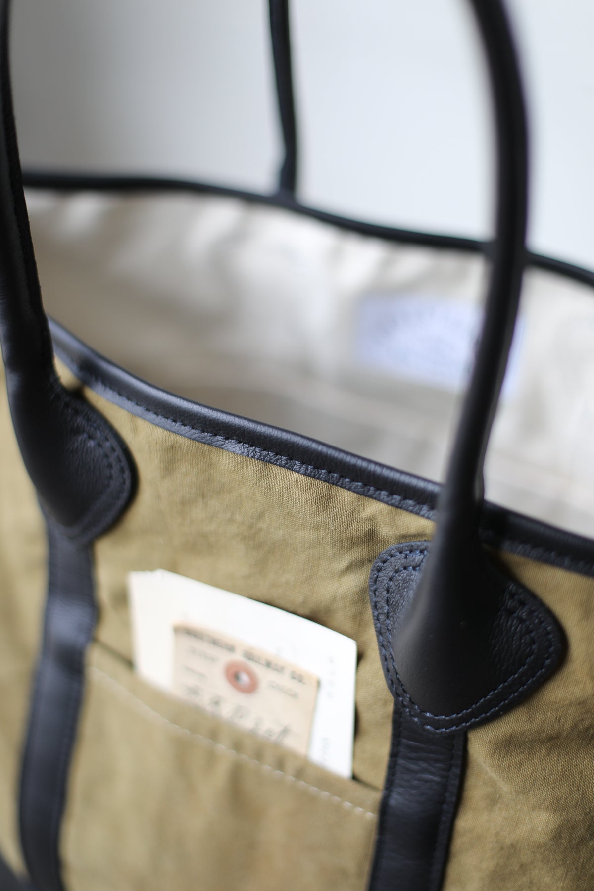 1930's era Salvaged Canvas Tote Bag