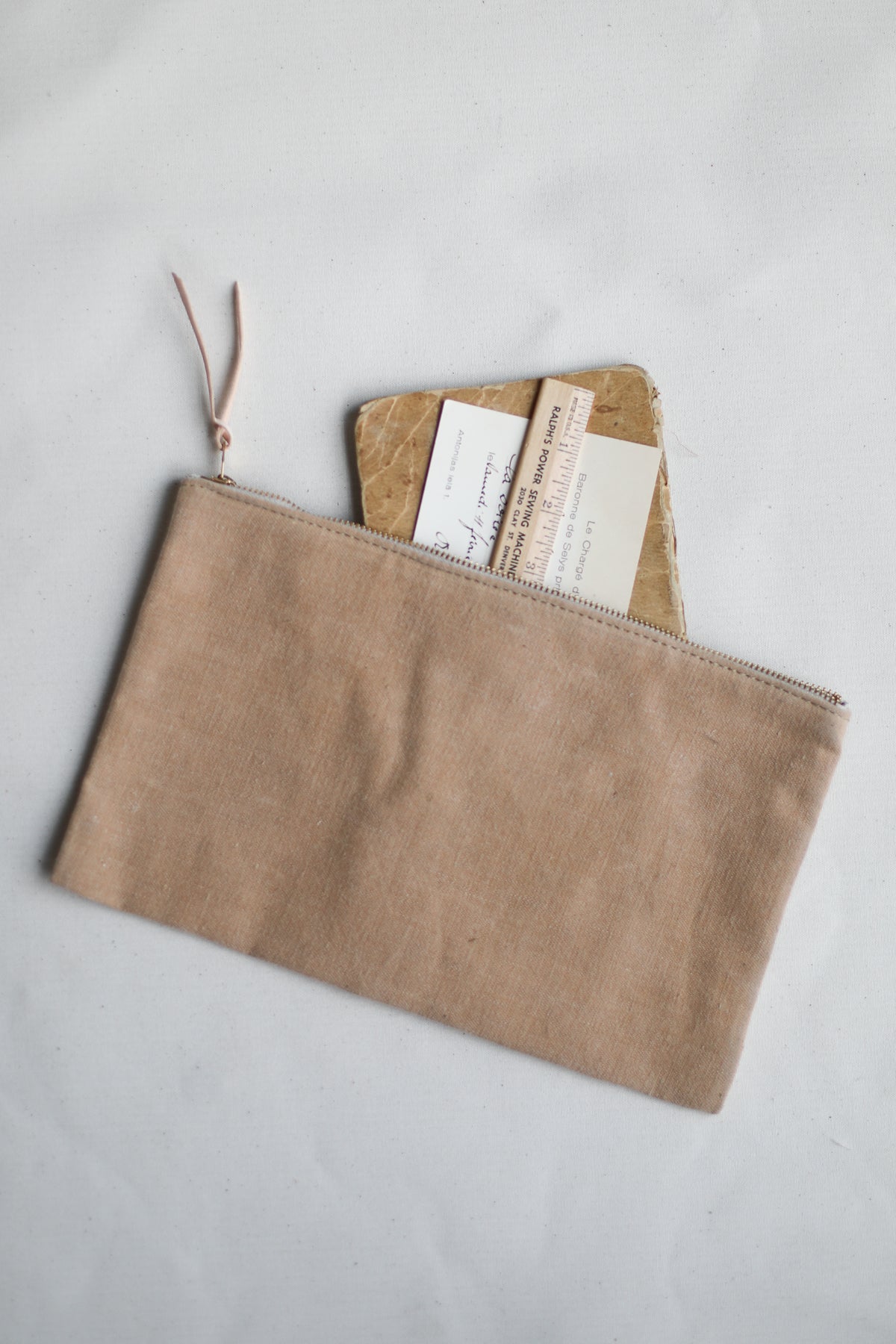 1940's era Salvaged Canvas Utility Pouch