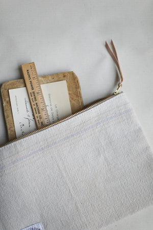 1950's era Salvaged Feedsack Utility Pouch