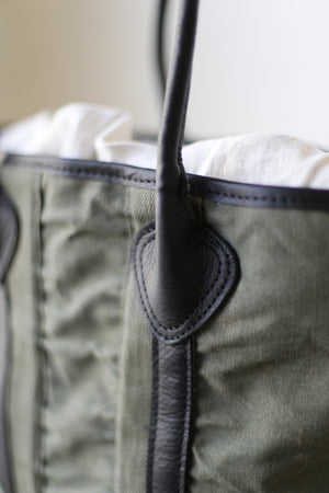 1950's era Salvaged Canvas Tote Bag