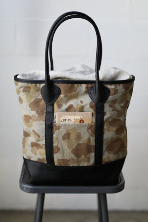 WWII era Salvaged Camo Tote Bag