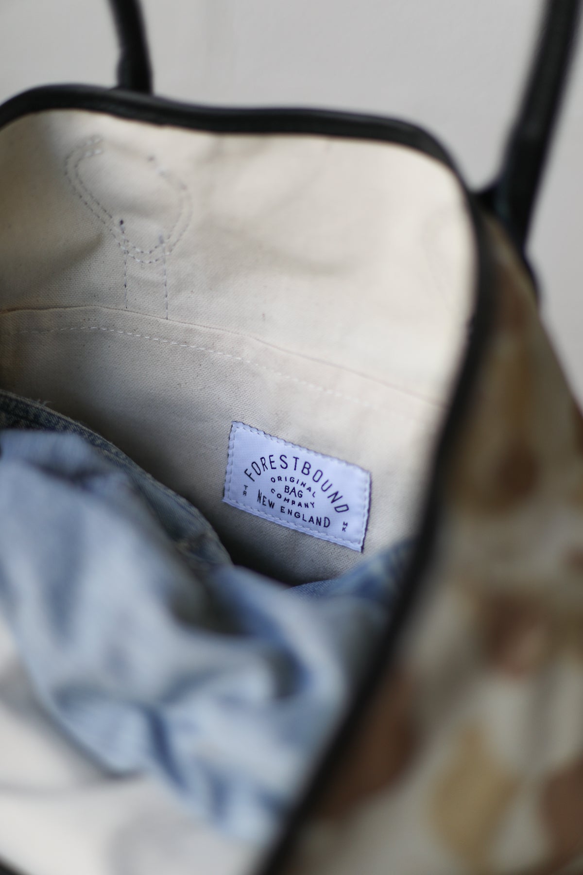 WWII era Salvaged Camo Tote Bag