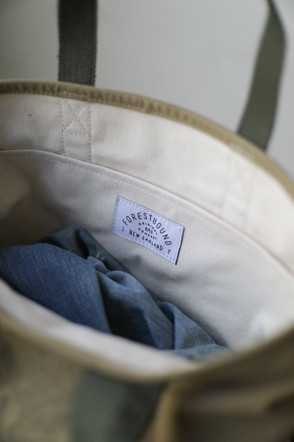 WWII era Salvaged Canvas Tote Bag