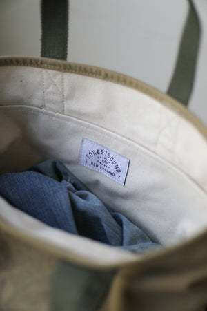 WWII era Salvaged Canvas Tote Bag