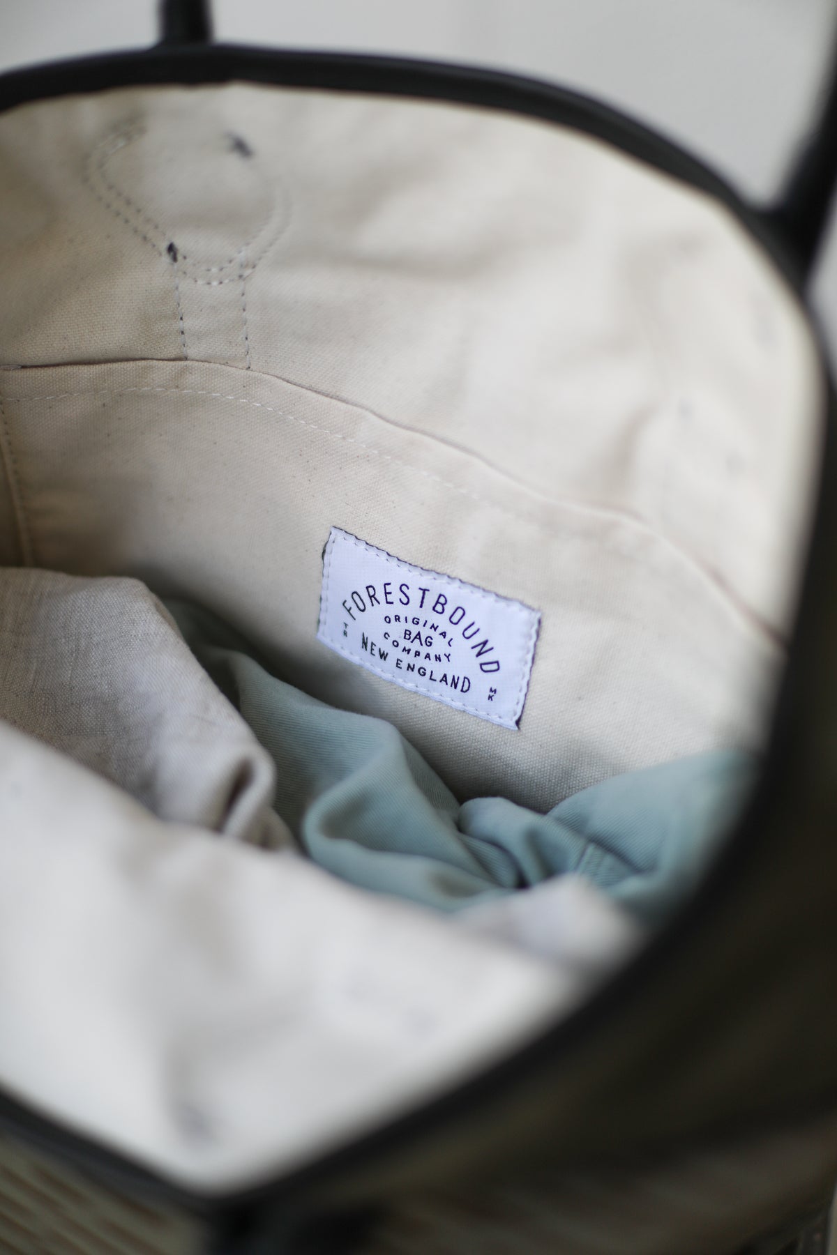 WWII era Salvaged Canvas & Camo Tote Bag
