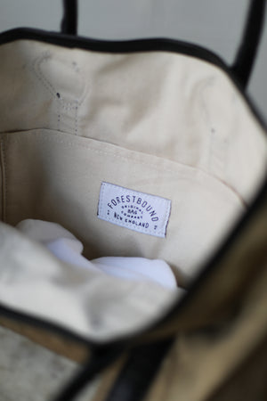 1940's era Salvaged Canvas Tote Bag