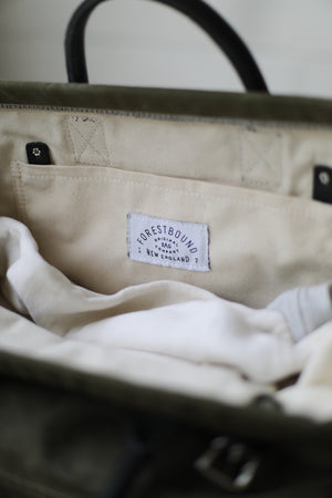 1950's era Salvaged Canvas Carryall