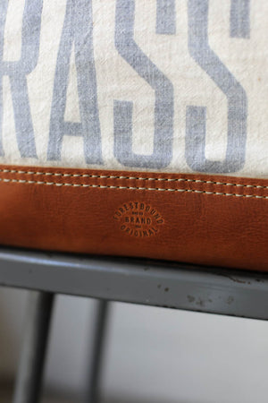 1940's era Salvaged Canvas Carryall