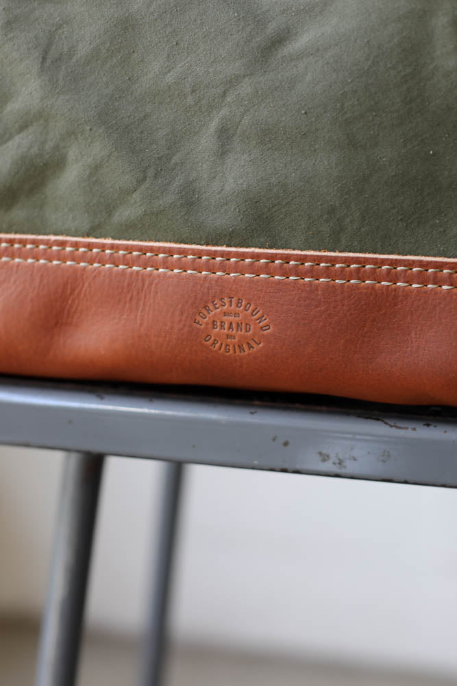 WWII era Salvaged Canvas Carryall